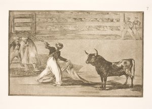 A szigonyok vagy banderillák eredete alkotó: Francisco de Goya