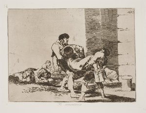 Útban a temető felé (56) alkotó: Francisco de Goya