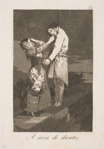 A fogak keresésében alkotó: Francisco de Goya