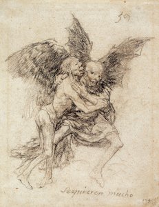 Se quieren mucho (Nagyon szeretik egymást) alkotó: Francisco de Goya