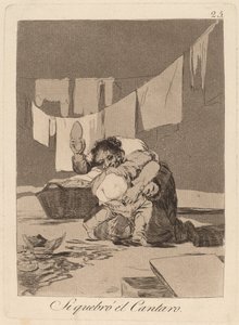 Ha összetöröm az edényt (Igen, eltörtem az edényt) alkotó: Francisco de Goya