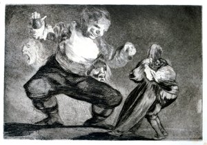 Simpleton, 1819-1823 alkotó: Francisco de Goya