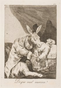 Az orvos vagy a betegség öli meg? alkotó: Francisco de Goya
