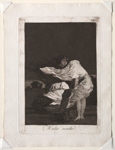 A Caprichos: Egy rossz éjszaka alkotó: Francisco de Goya