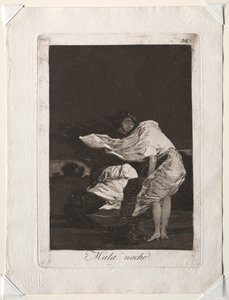 A Caprichos: Egy rossz éjszaka, 1799. alkotó: Francisco de Goya