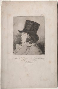 A Caprichos: Goya portréja. alkotó: Francisco de Goya