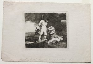 A háború katasztrófái: és nincs rá segítség alkotó: Francisco de Goya