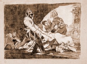 A háború katasztrófái: Nekik már nem (rézkarc az előkészítő rajzból alkotó: Francisco de Goya