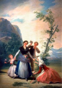 A virágüzletek vagy tavasz, 1786 alkotó: Francisco de Goya