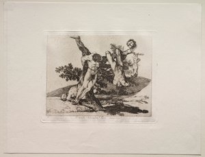A háború borzalmai: hősi bravúr! Halottakkal! alkotó: Francisco de Goya