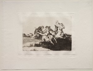 A háború borzalmai: Jótékonyság, 1810. alkotó: Francisco de Goya