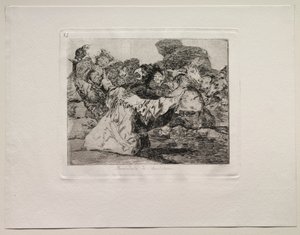 The Horrors of War: Charlatans Show. alkotó: Francisco de Goya