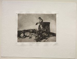 A háború borzalmai: A jaj kegyetlen története. alkotó: Francisco de Goya