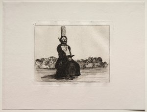 A háború borzalmai: egy kés miatt alkotó: Francisco de Goya