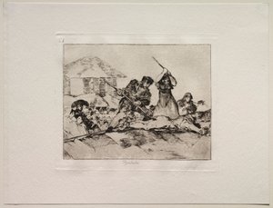 A háború borzalmai: Rabble. alkotó: Francisco de Goya