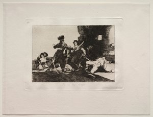 A háború borzalmai: Most nincs idő. alkotó: Francisco de Goya