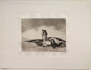 A háború borzalmai: nincs, aki segítsen rajtuk alkotó: Francisco de Goya