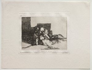 A háború borzalmai: nem érkeznek meg időben alkotó: Francisco de Goya