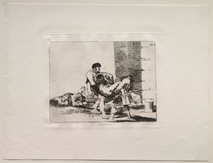 A háború borzalmai: A temetőbe alkotó: Francisco de Goya