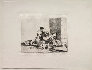A háború borzalmai: A temetőbe. alkotó: Francisco de Goya