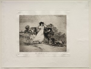 A háború borzalmai: Mi ez a Hubbub? alkotó: Francisco de Goya