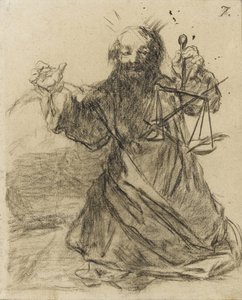 A toll erősebb, mint a kard, 1819-28 (fekete kréta papíron) alkotó: Francisco de Goya