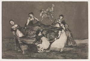 A közmondások: Női bolondság alkotó: Francisco de Goya