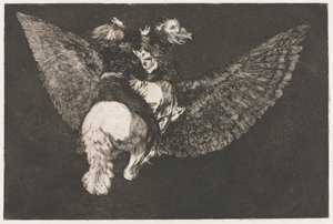 A közmondások: Repülő ostobaság alkotó: Francisco de Goya
