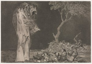 A Példabeszédek: A félelem bolondsága, 1864. alkotó: Francisco de Goya