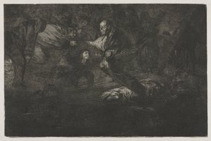 A Példabeszédek: Isten teremti őket, és ők egyesülnek alkotó: Francisco de Goya