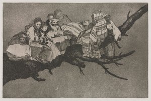 A Példabeszédek: Nevetséges ostobaság alkotó: Francisco de Goya