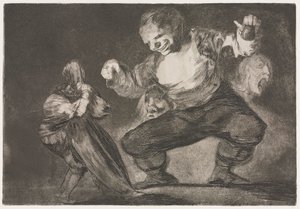 A közmondások: Simpleton alkotó: Francisco de Goya