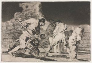 A Példabeszédek: A düh bolondsága, 1864. alkotó: Francisco de Goya