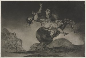A közmondások: A lórabló alkotó: Francisco de Goya