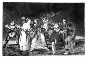 A buzdítások, 1819-1823 alkotó: Francisco de Goya