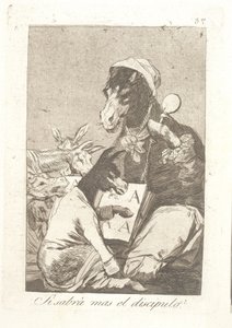 A diák többet tud, mint a tanár? alkotó: Francisco de Goya