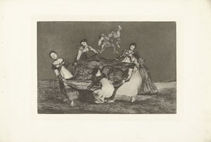Női Bolondság Különböző Feminino Los Disparates (Az ostobaságok) Los Proverbios (A Példabeszédek) (sorozat címe) alkotó: Francisco de Goya