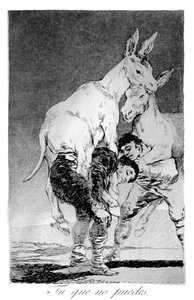 Aki nem tud, 1799 alkotó: Francisco de Goya