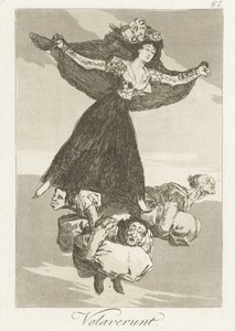Repültek Volaverunt (cím az objektumon) Los Caprichos (sorozat címe) alkotó: Francisco de Goya