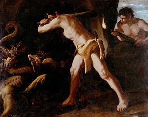 Faticas of Hercules for Buen Retiro: killing of Lerna