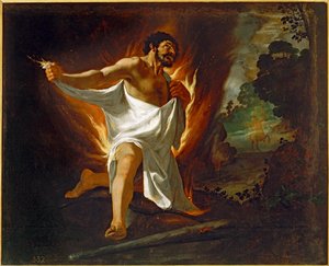 Herkules megperzselve a kentaur Nessus ingétől ... (olaj, vászon) alkotó: Francisco de Zurbaran
