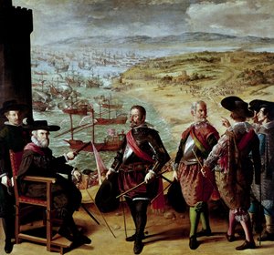 Festett csaták Buen Retiroért: Cadiz védelme a britekkel szemben 1627-ben alkotó: Francisco de Zurbaran