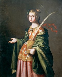 Türingiai Erzsébet portréja alkotó: Francisco de Zurbaran