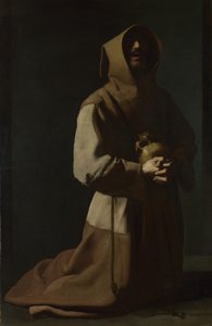 Szent Ferenc a meditációban, 1635-1640 alkotó: Francisco de Zurbaran