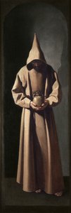 Szent Ferenc egy koponyát szemlélve, 1635 körül (olaj, vászon) alkotó: Francisco de Zurbaran