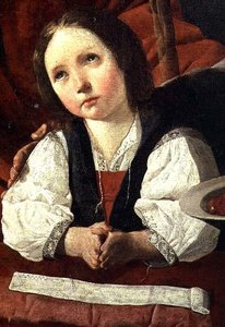 A Szent Család, a gyermek Krisztus részlete alkotó: Francisco de Zurbaran