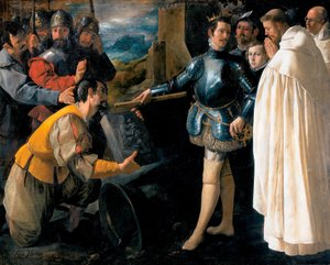 Nolasco Szent Péter visszaszerzi a Szűzanya képét alkotó: Francisco de Zurbaran