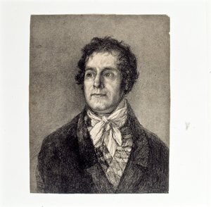 A nyomtató Gaulon alkotó: Francisco de Goya