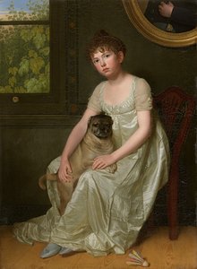 Sylvie de la Rue portréja (olaj, vászon) alkotó: Franciscus Joseph Octave van der Donckt