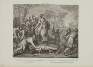 A pogány istenek pusztítása a lengyel I. Mieszko által Smuglewicz, Franciszek (1745-1807) által. Litográfia, 18. század vége. Magángyűjtemény